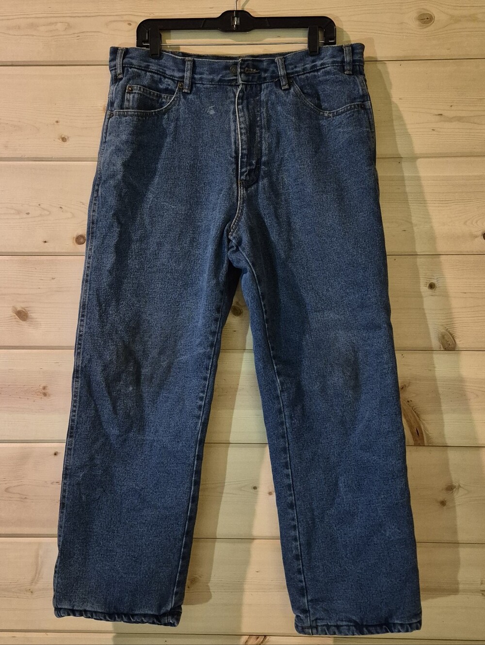 Vintage Guide Gear Jeans Mens Red Thinsulate Fleece Lined Size 34x29